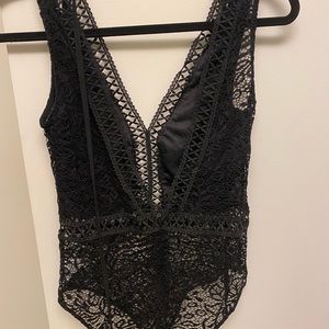 Lace body suit